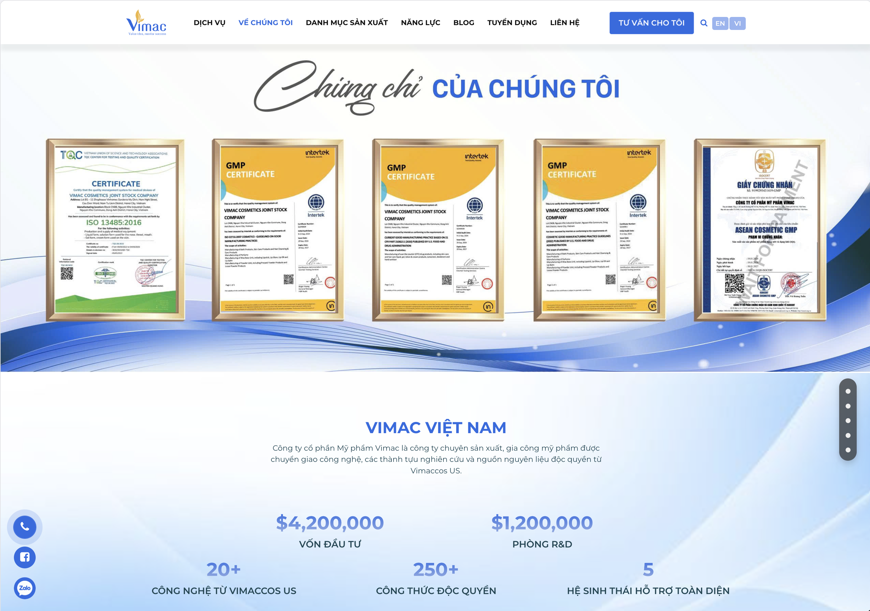 Mỹ phẩm Vimac bị phạt 120 triệu đồng vì loạt vi phạm hồ sơ sản phẩm